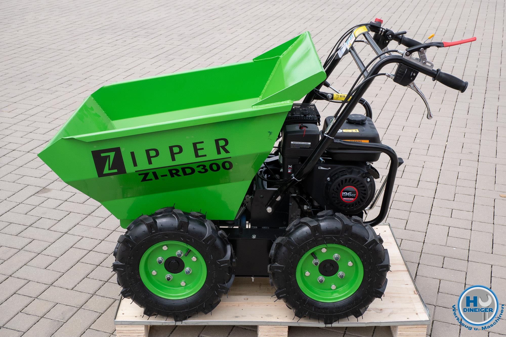 Zipper Maschinen Shop - Zipper Maschinen ZI RD 300 Miniraddumper Dumper  Schubkarre Benzin